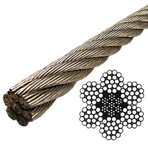Steel Wire Rope Sling Anti-rotating Wire Rope Ungalvanized Steel Wire Rope for Lifting