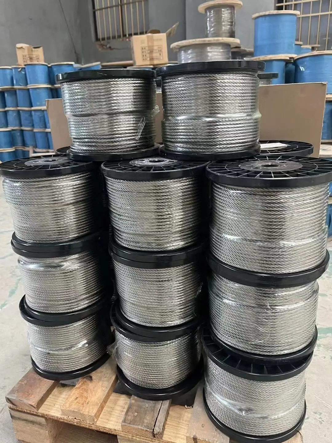 Factory Production Stainless Steel Wire Rope Cable 4mm 6mm 8mm 10mm 12mm